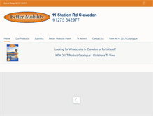 Tablet Screenshot of bettermobilityclevedon.com